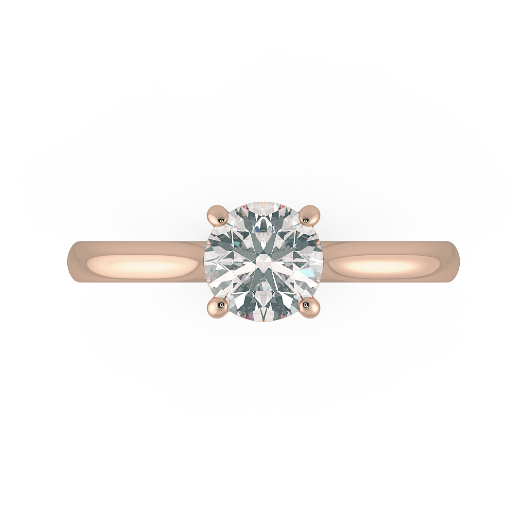 Round Solitaire Engagement Rings