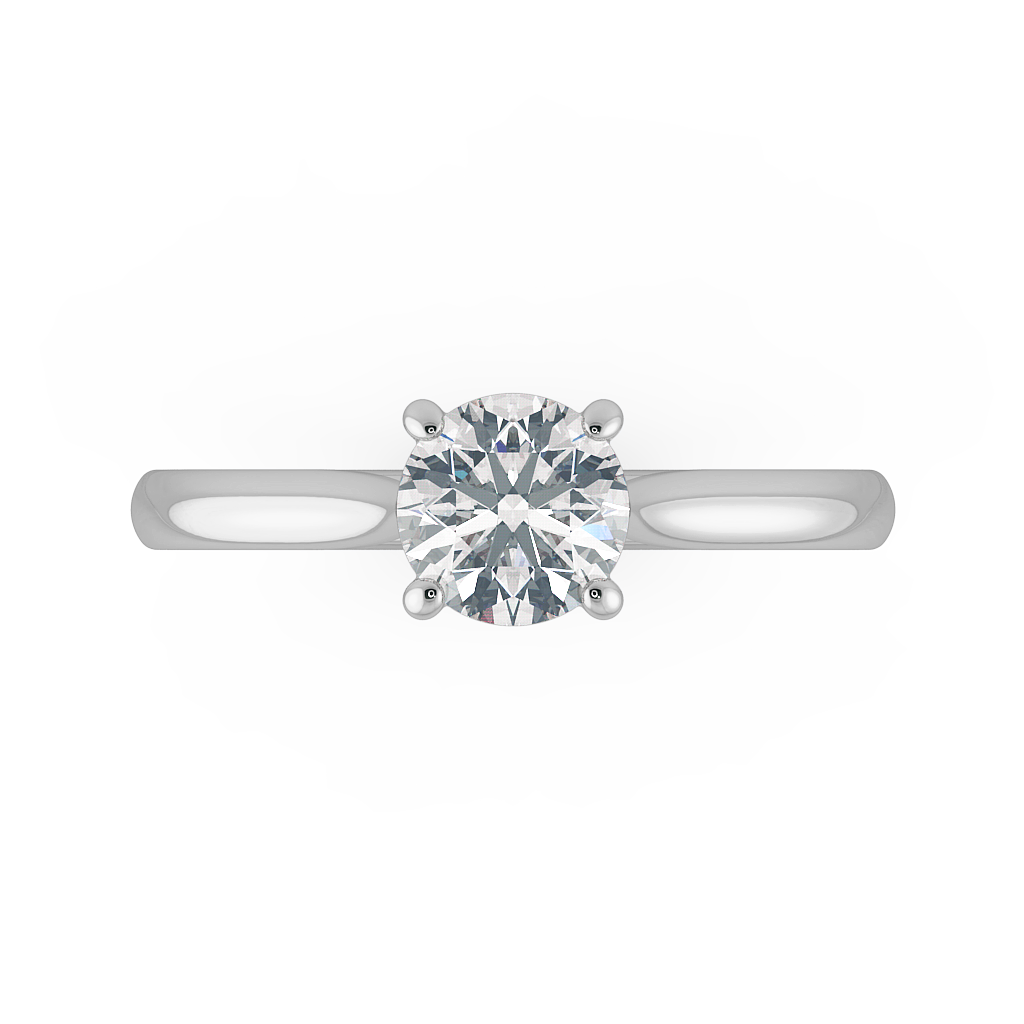 Round Solitaire Engagement Rings