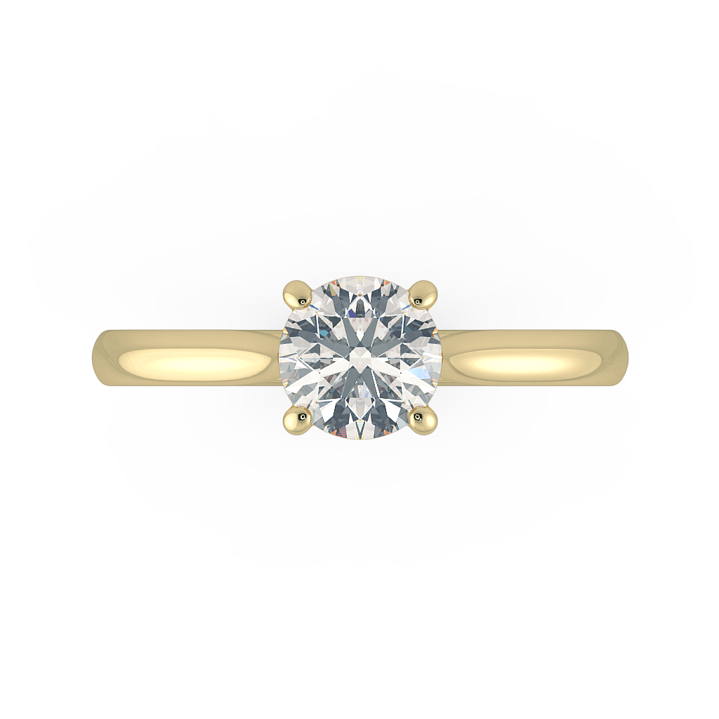 Round Solitaire Engagement Rings