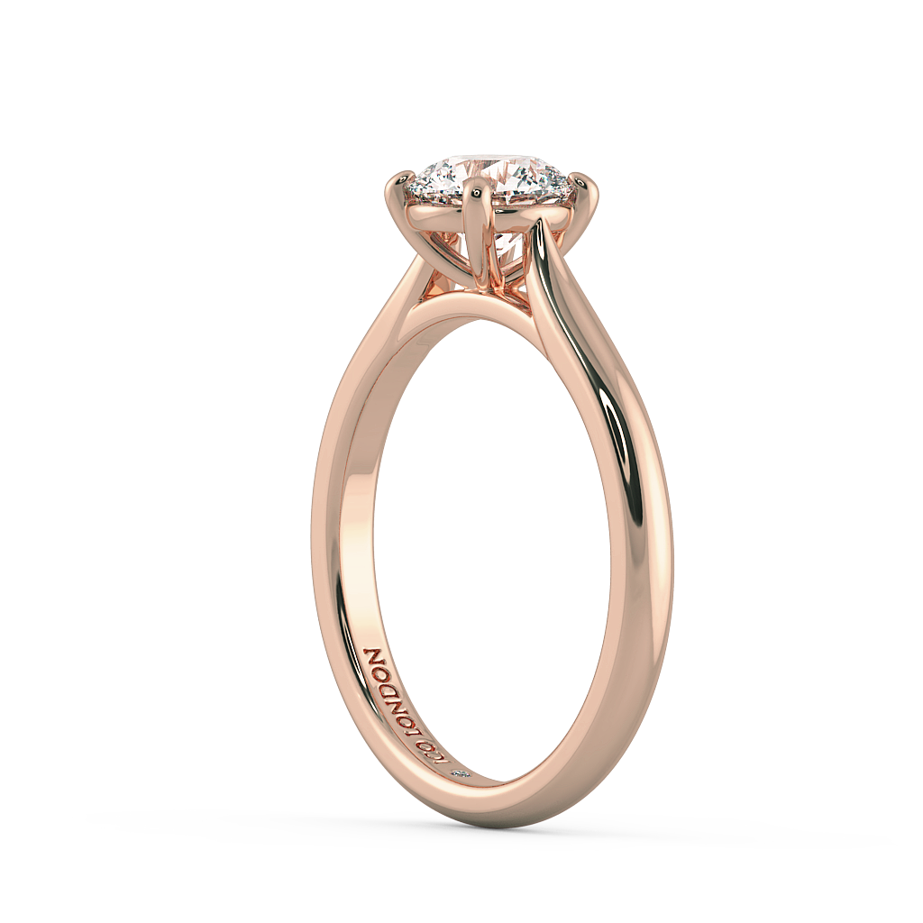 Round Solitaire Engagement Rings