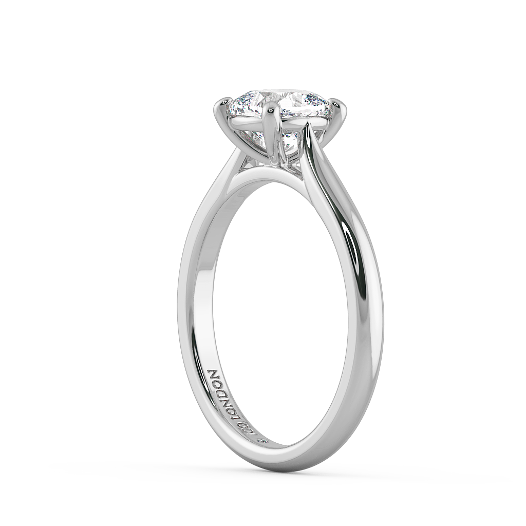 Cushion Solitaire Engagement Rings