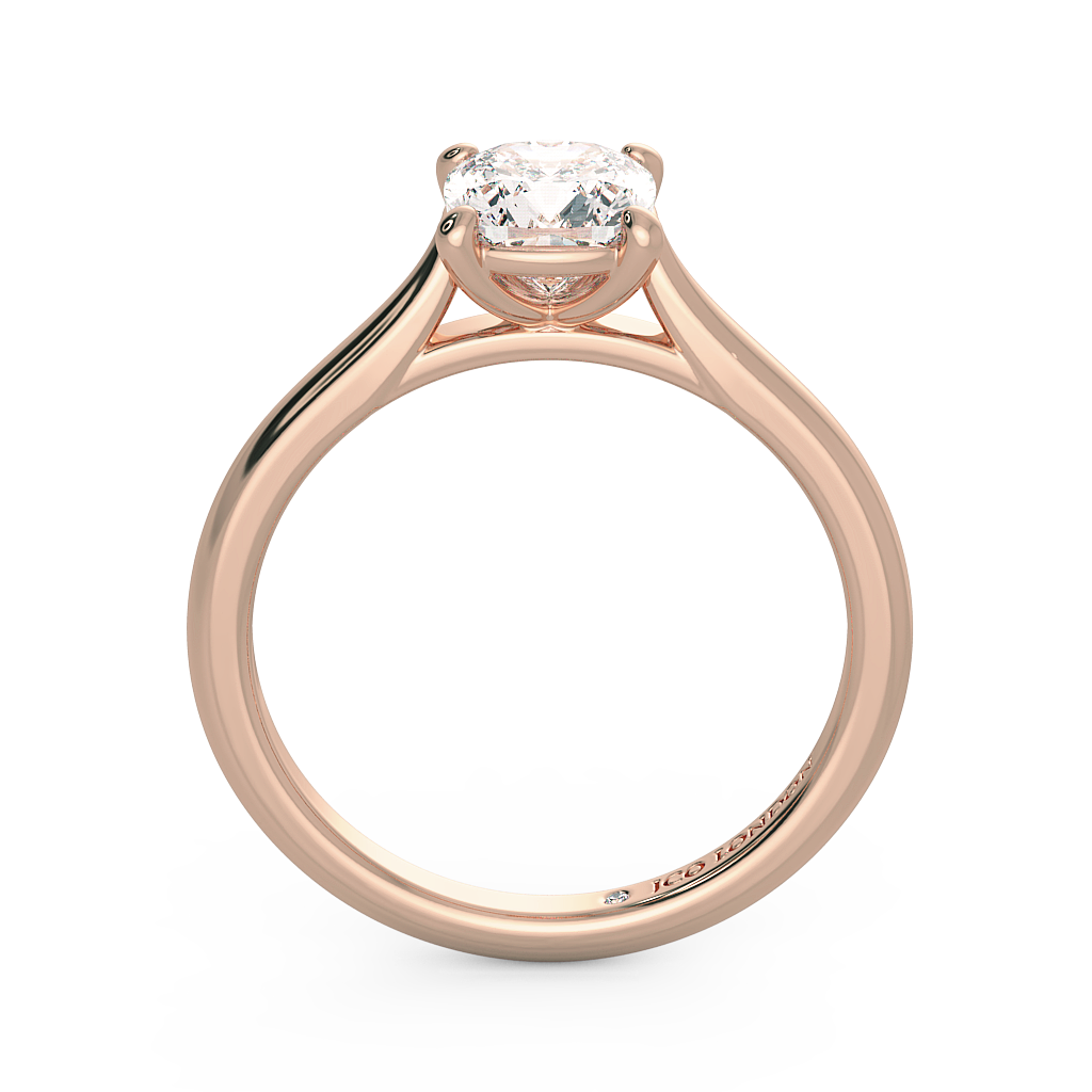 Cushion Solitaire Engagement Rings
