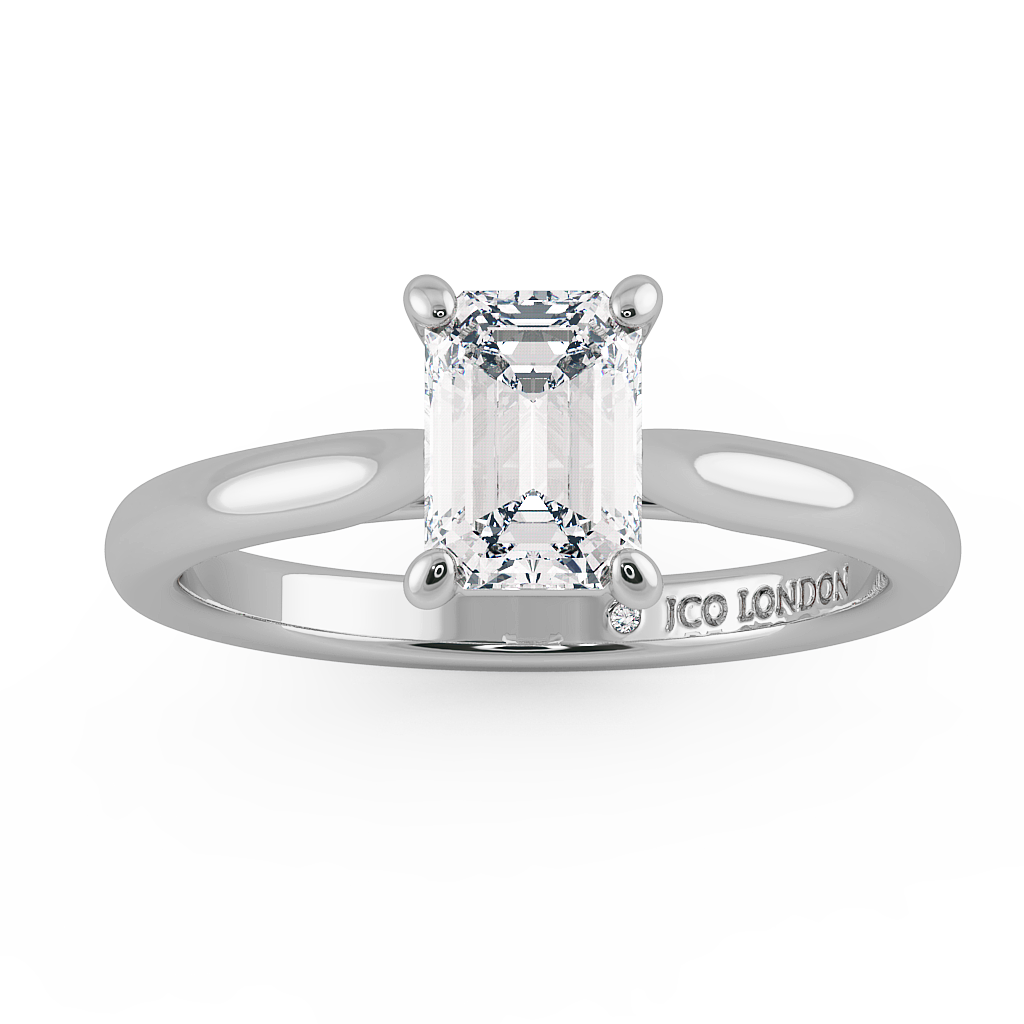 Emerald Solitaire Engagement Rings
