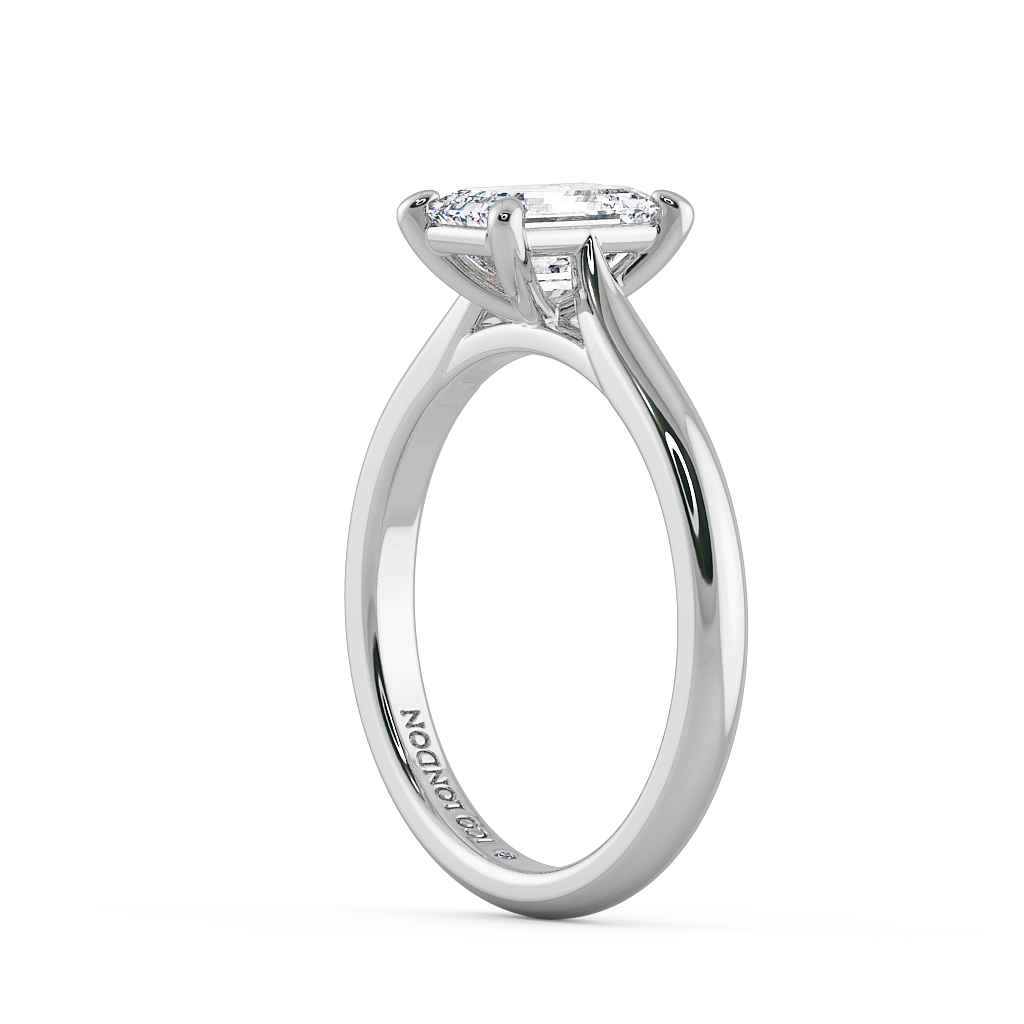 Emerald Solitaire Engagement Rings