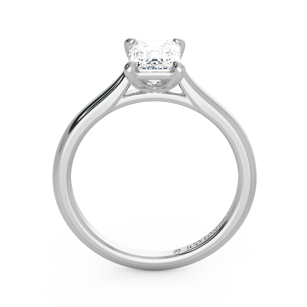 Emerald Solitaire Engagement Rings
