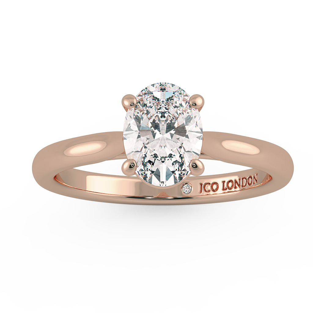 Oval Solitaire Engagement Rings