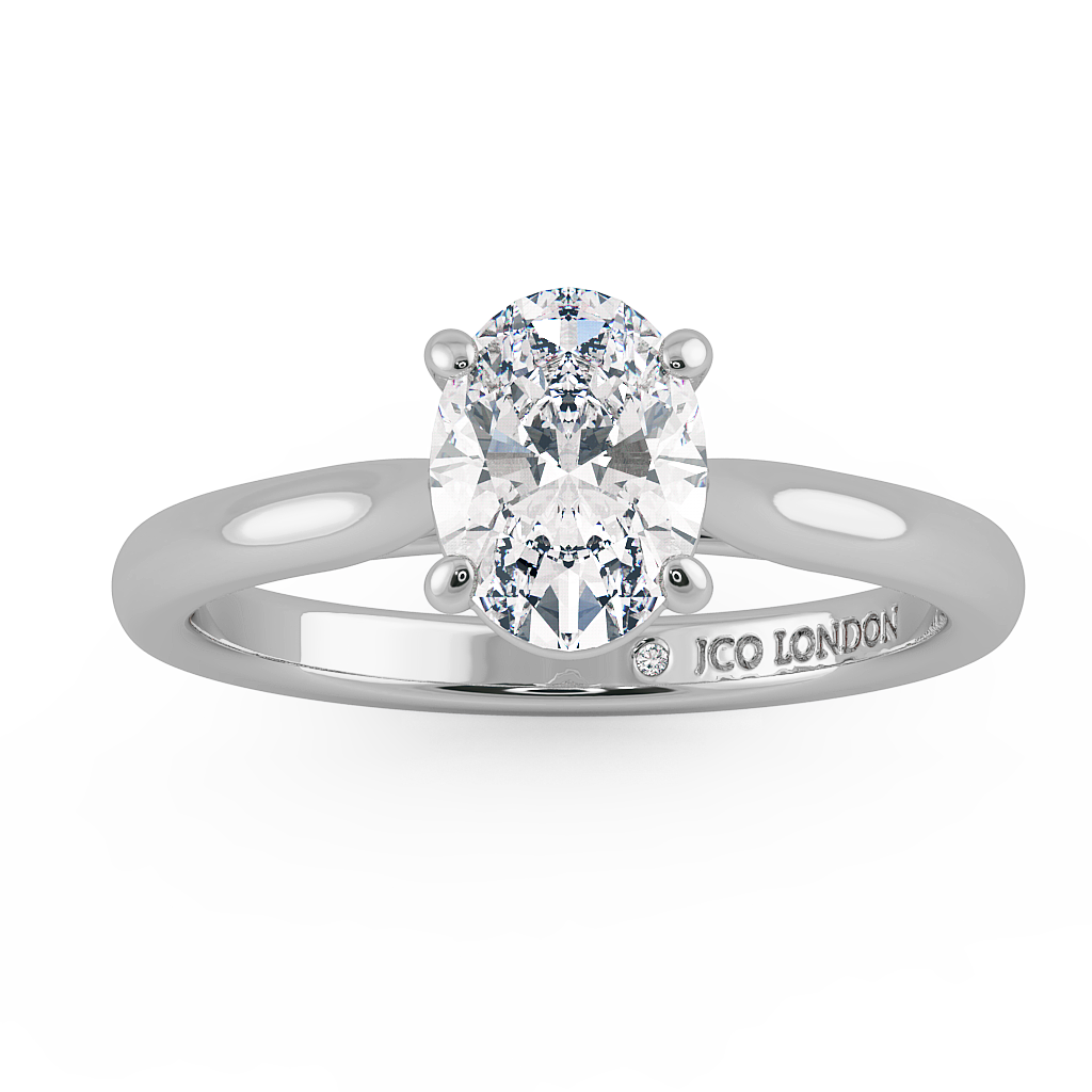 Oval Solitaire Engagement Rings