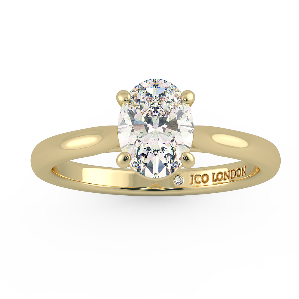 Oval Solitaire Engagement Rings