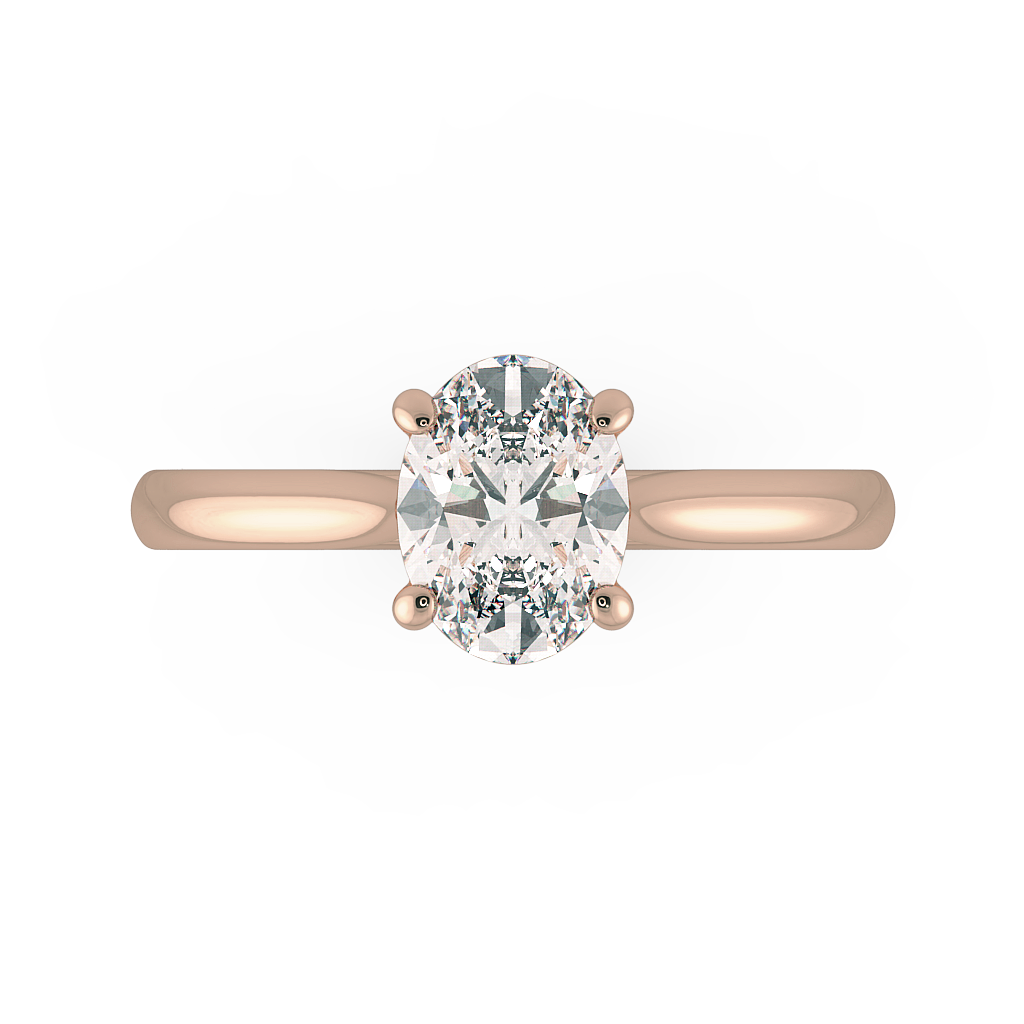 Oval Solitaire Engagement Rings