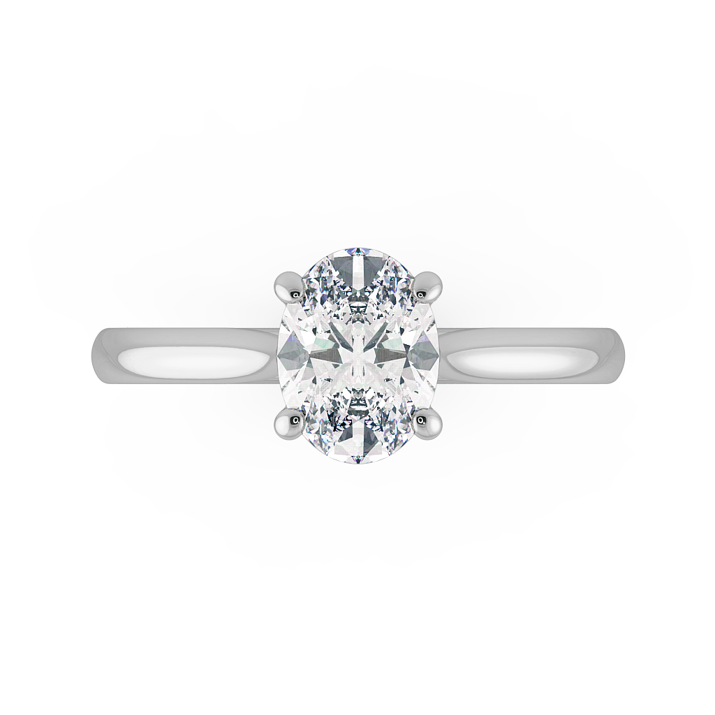 Oval Solitaire Engagement Rings