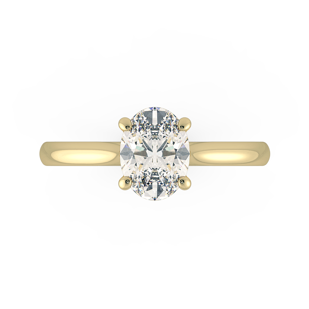 Oval Solitaire Engagement Rings