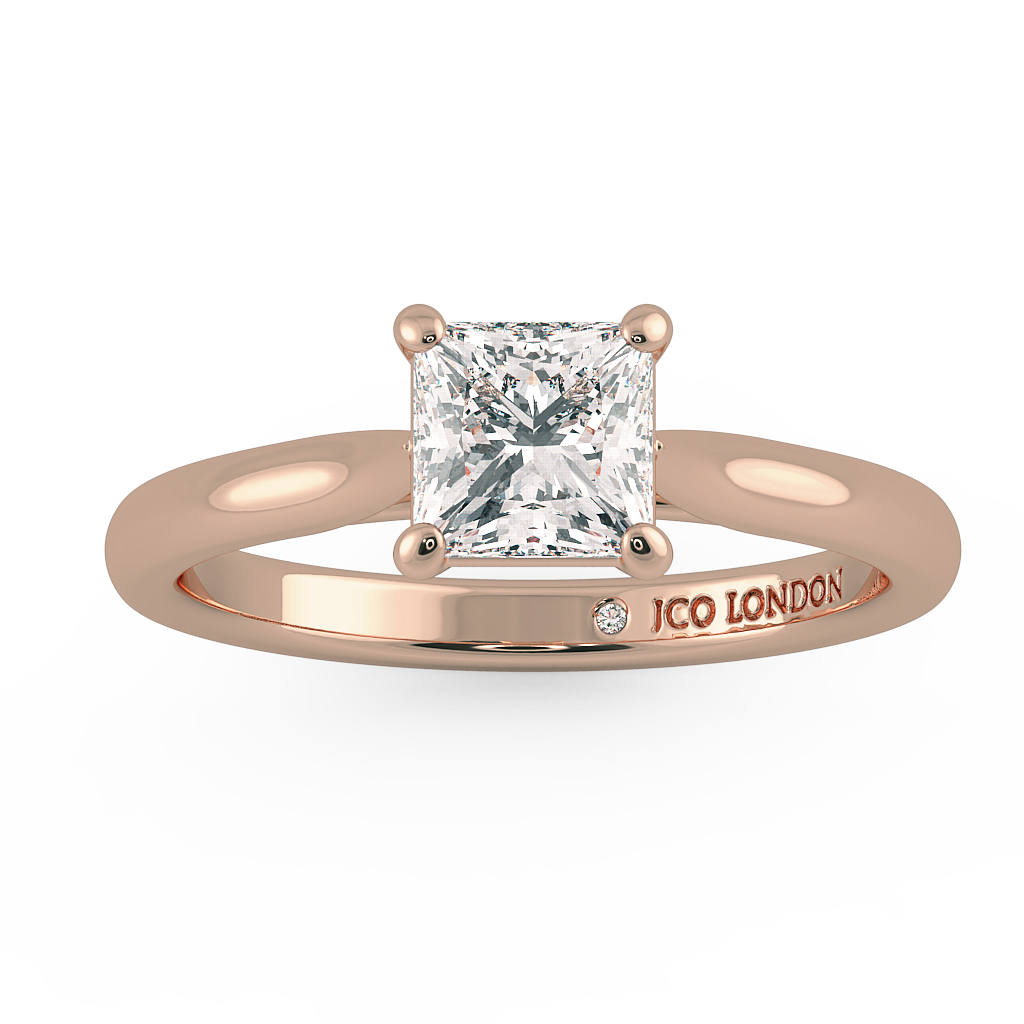 Princess Solitaire Engagement Rings