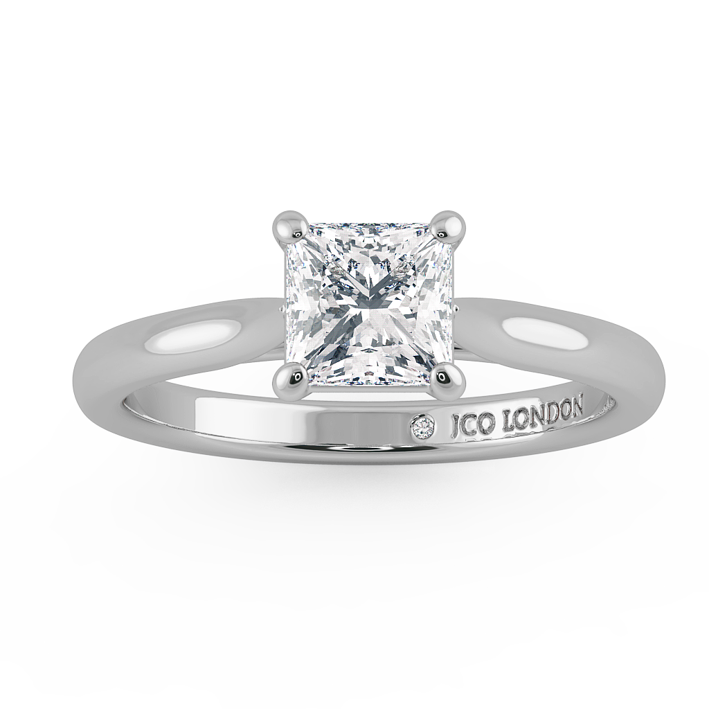 Princess Solitaire Engagement Rings