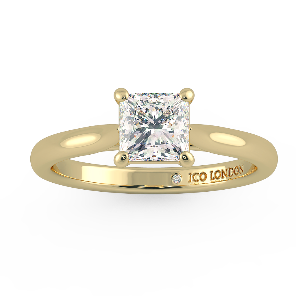 Princess Solitaire Engagement Rings