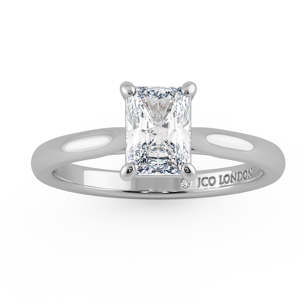 Radiant Solitaire Engagement Rings