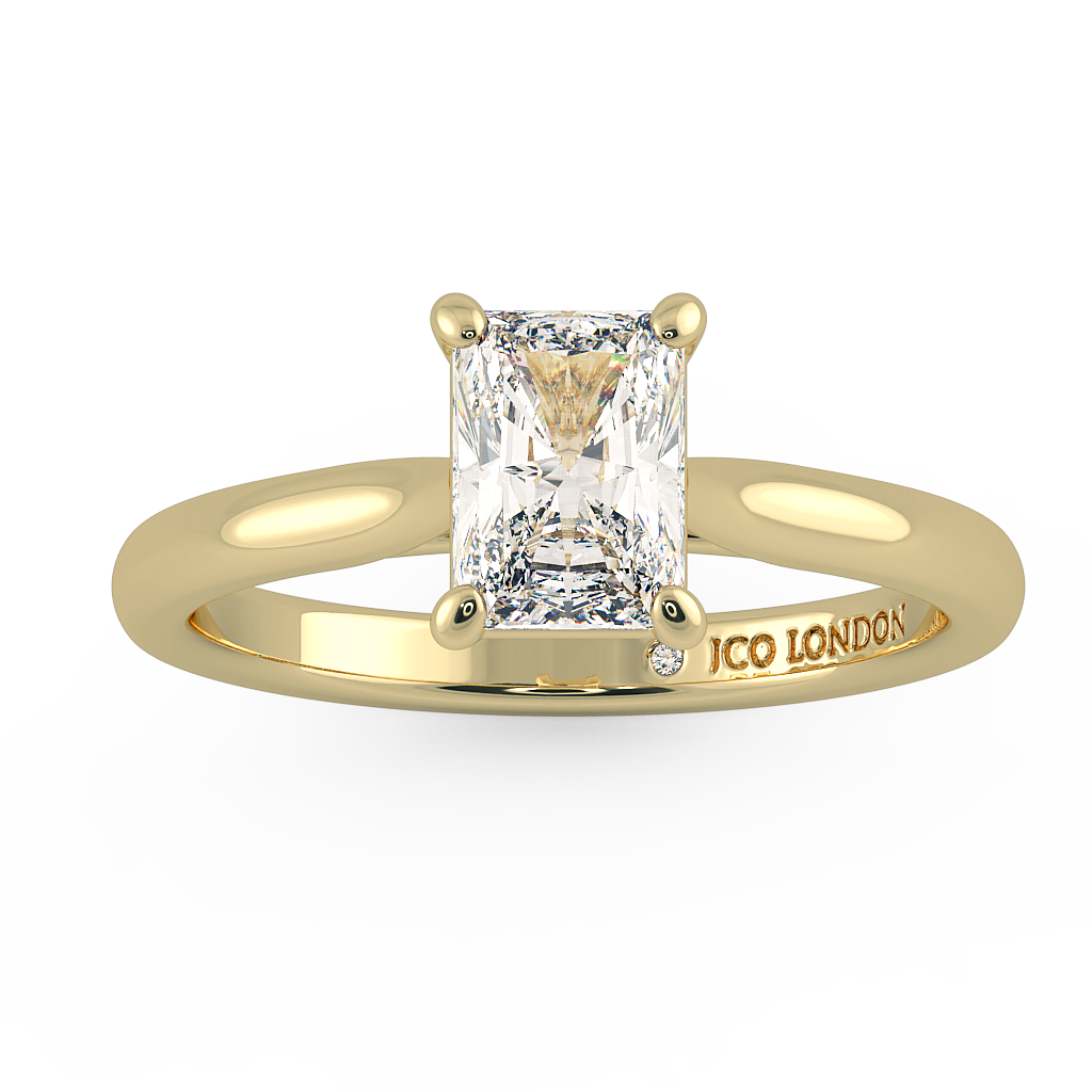 Radiant Solitaire Engagement Rings