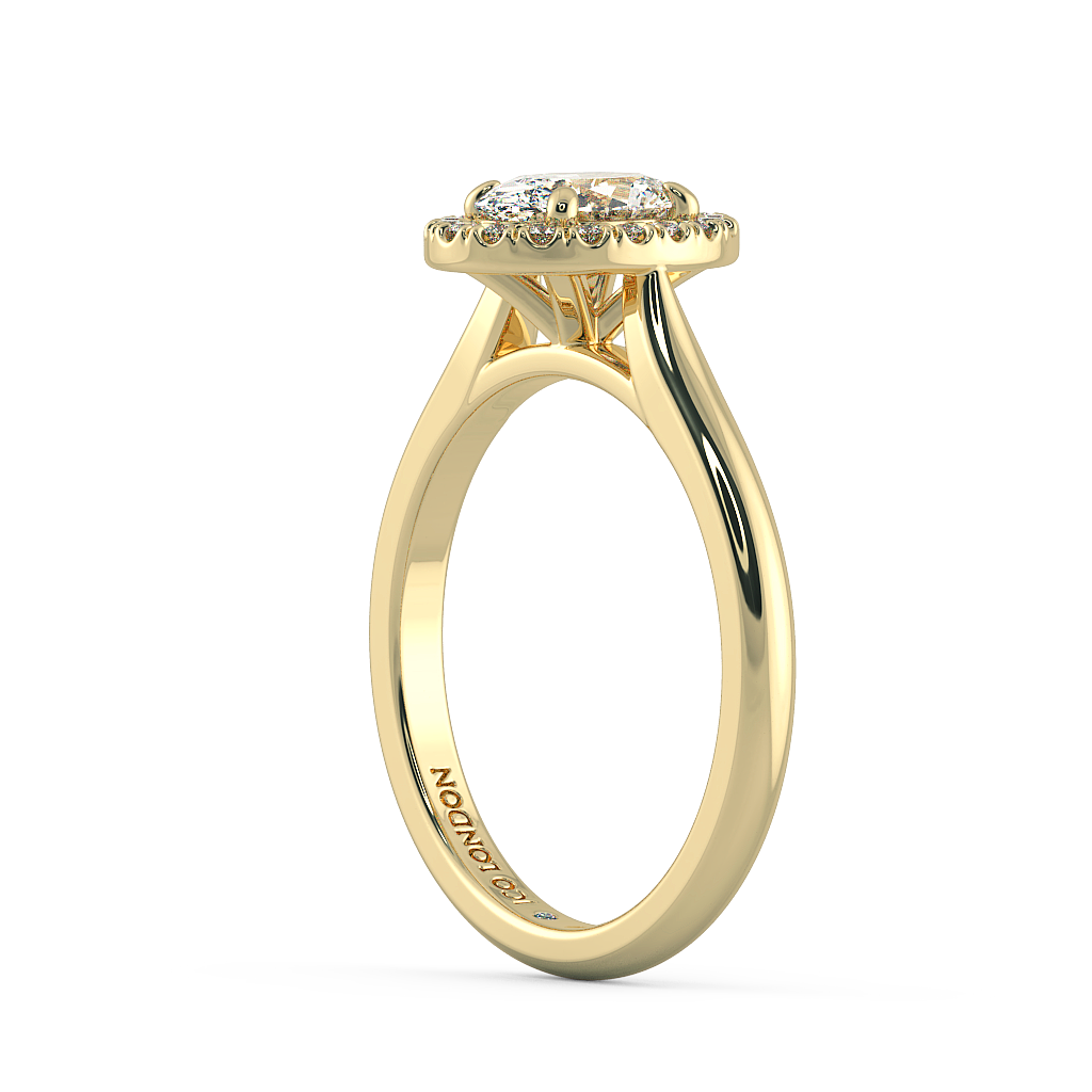 Oval Halo Engagement Rings