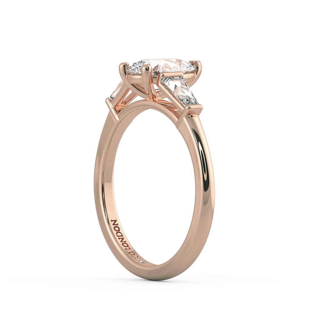 Pear Three Stone Engagement Rings