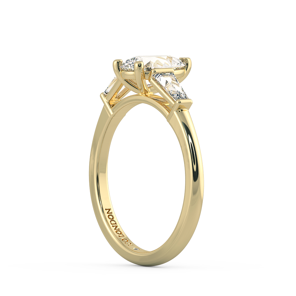 Pear Three Stone Engagement Rings