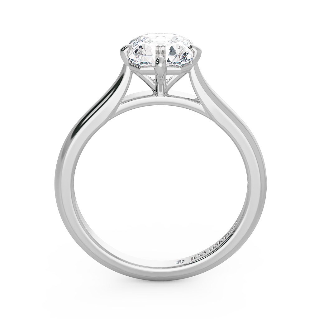 Asscher Solitaire Engagement Rings