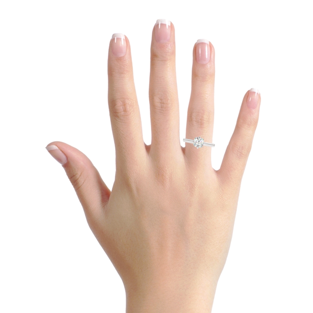 Asscher Solitaire Engagement Rings