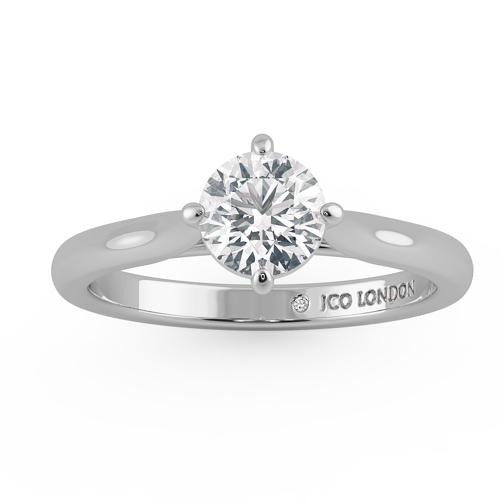 Round Solitaire Engagement Rings