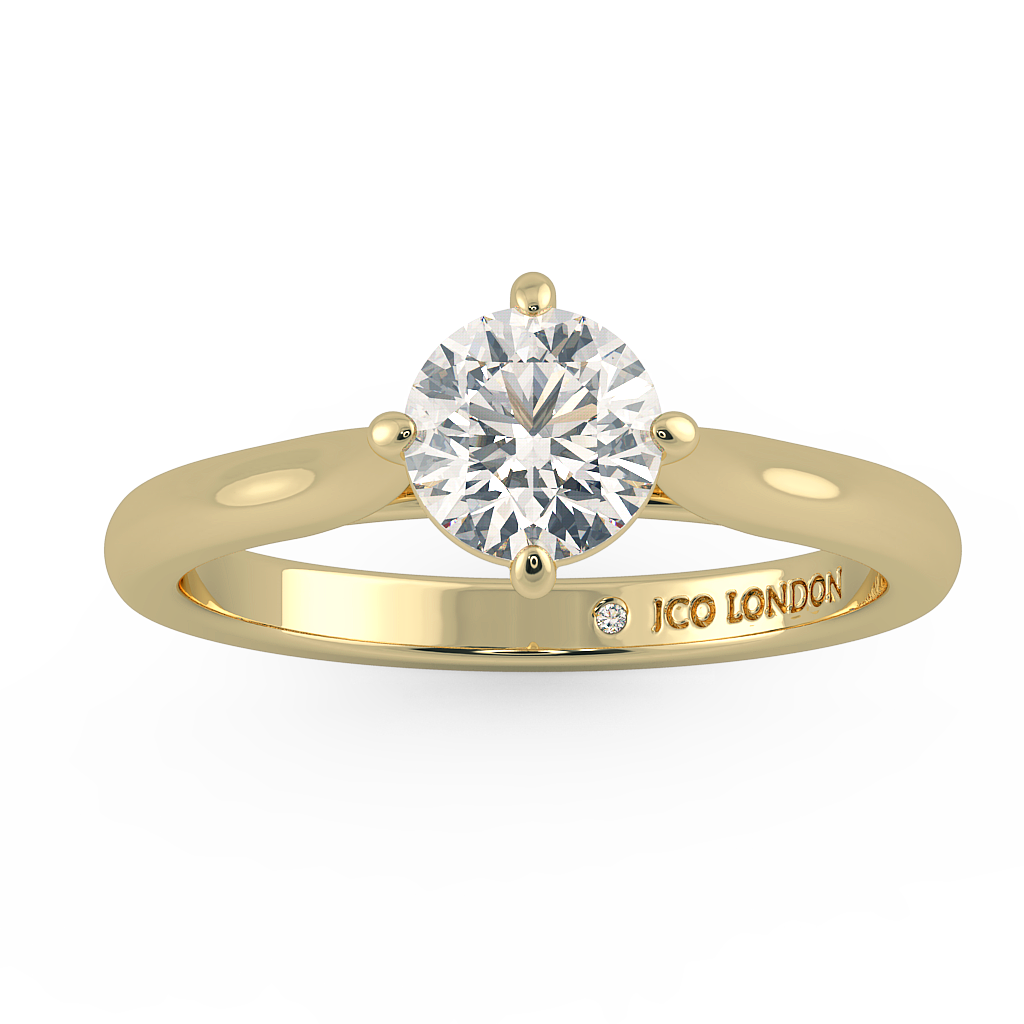 Round Solitaire Engagement Rings