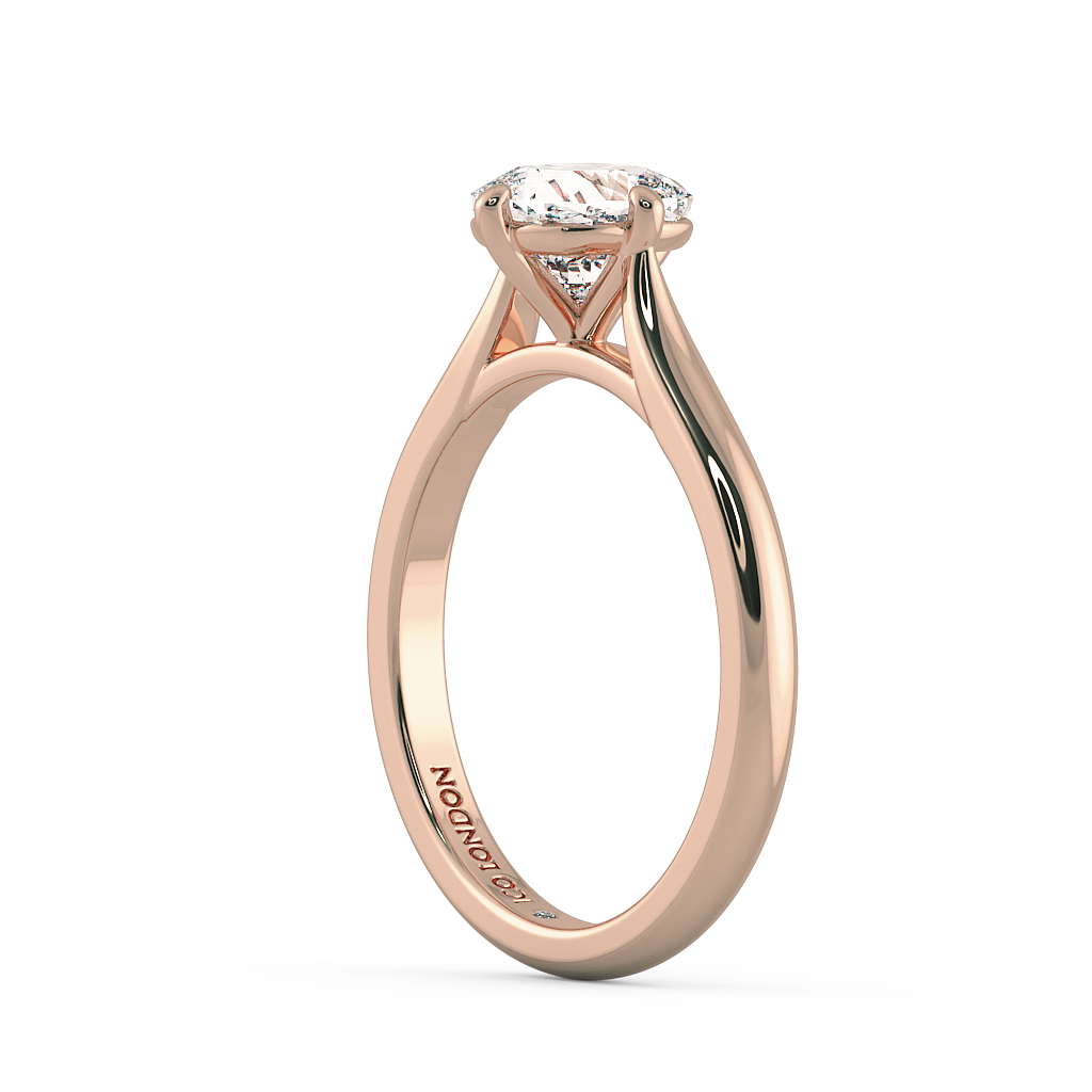 Cushion Solitaire Engagement Rings