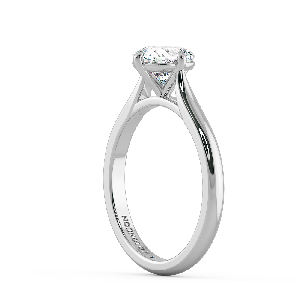 Cushion Solitaire Engagement Rings