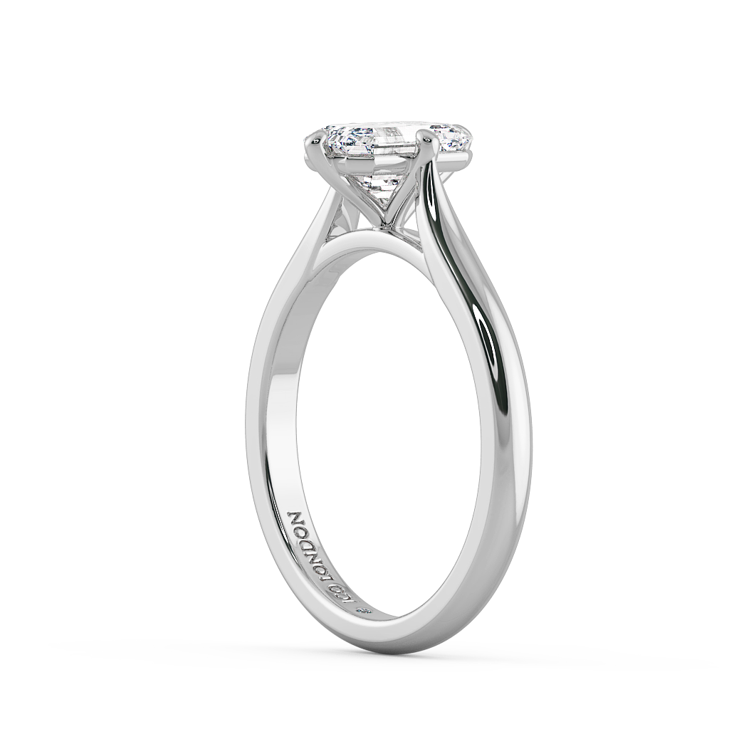Emerald Solitaire Engagement Rings