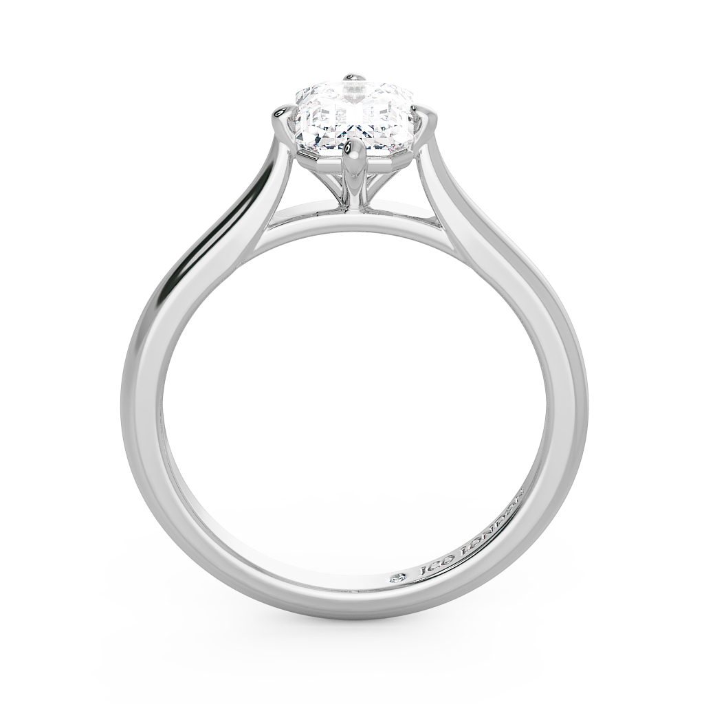 Emerald Solitaire Engagement Rings
