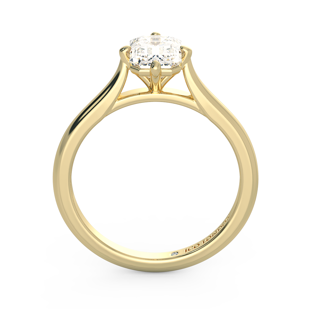 Emerald Solitaire Engagement Rings
