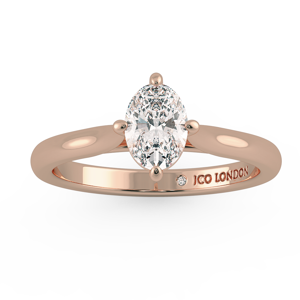 Oval Solitaire Engagement Rings