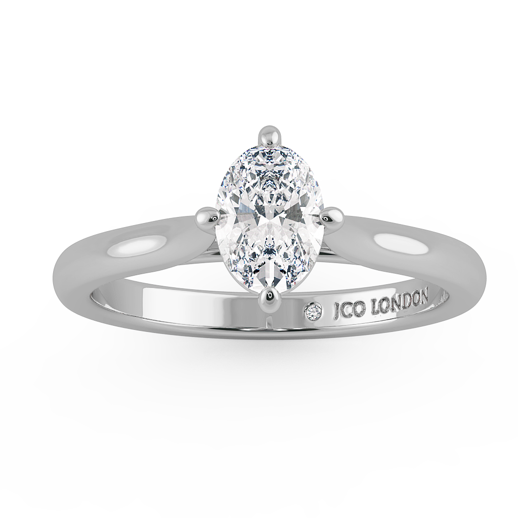 Oval Solitaire Engagement Rings