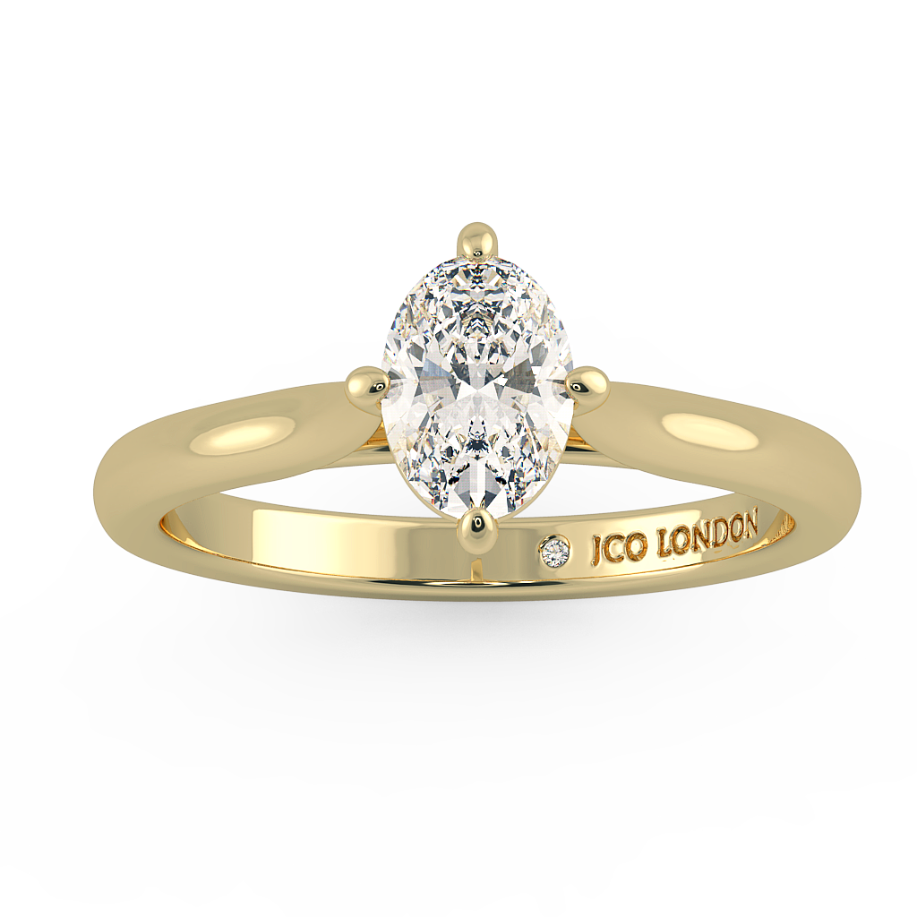 Oval Solitaire Engagement Rings