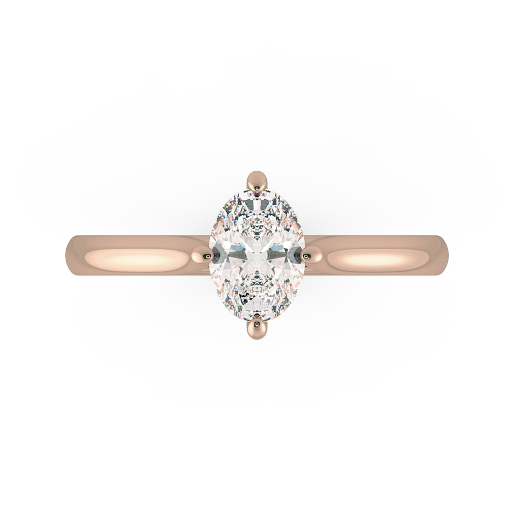 Oval Solitaire Engagement Rings