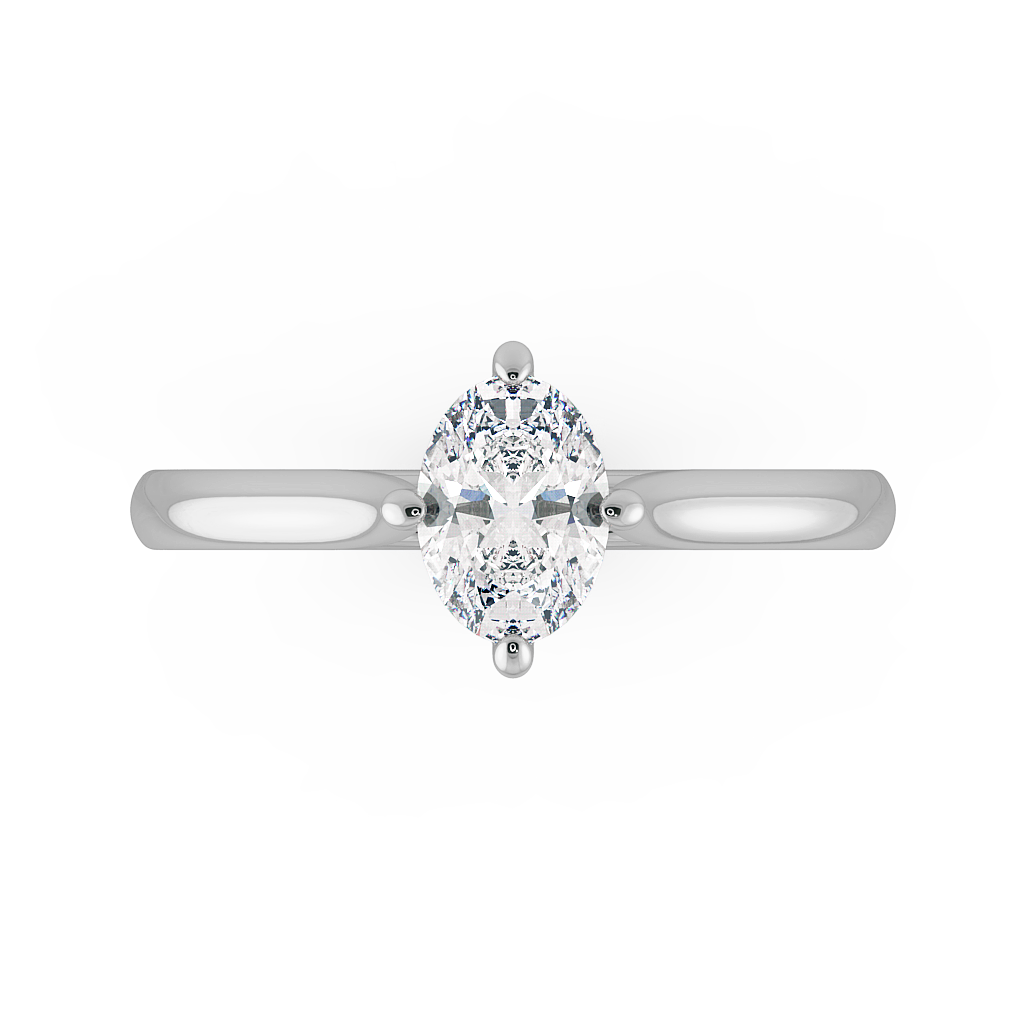 Oval Solitaire Engagement Rings