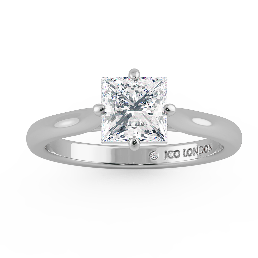 Princess Solitaire Engagement Rings