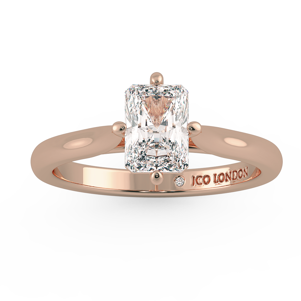 Radiant Solitaire Engagement Rings