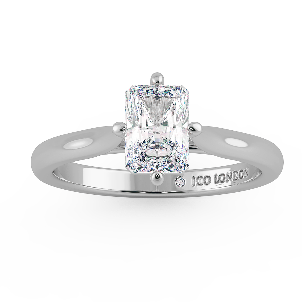 Radiant Solitaire Engagement Rings