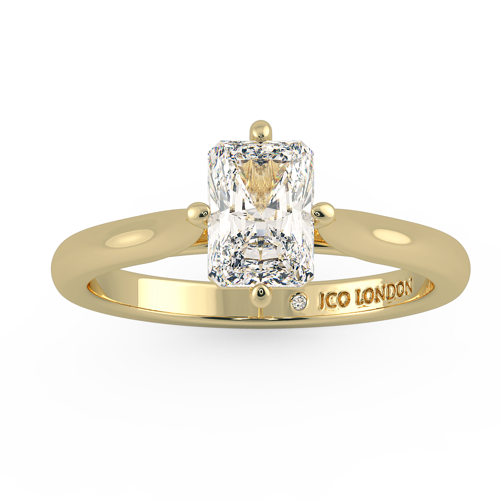 Radiant Solitaire Engagement Rings