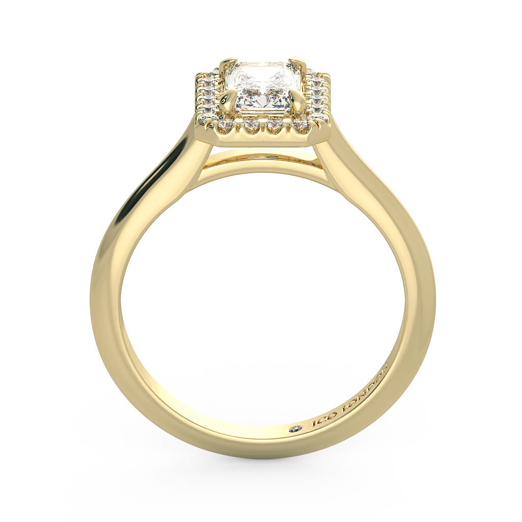 Radiant Halo Engagement Rings