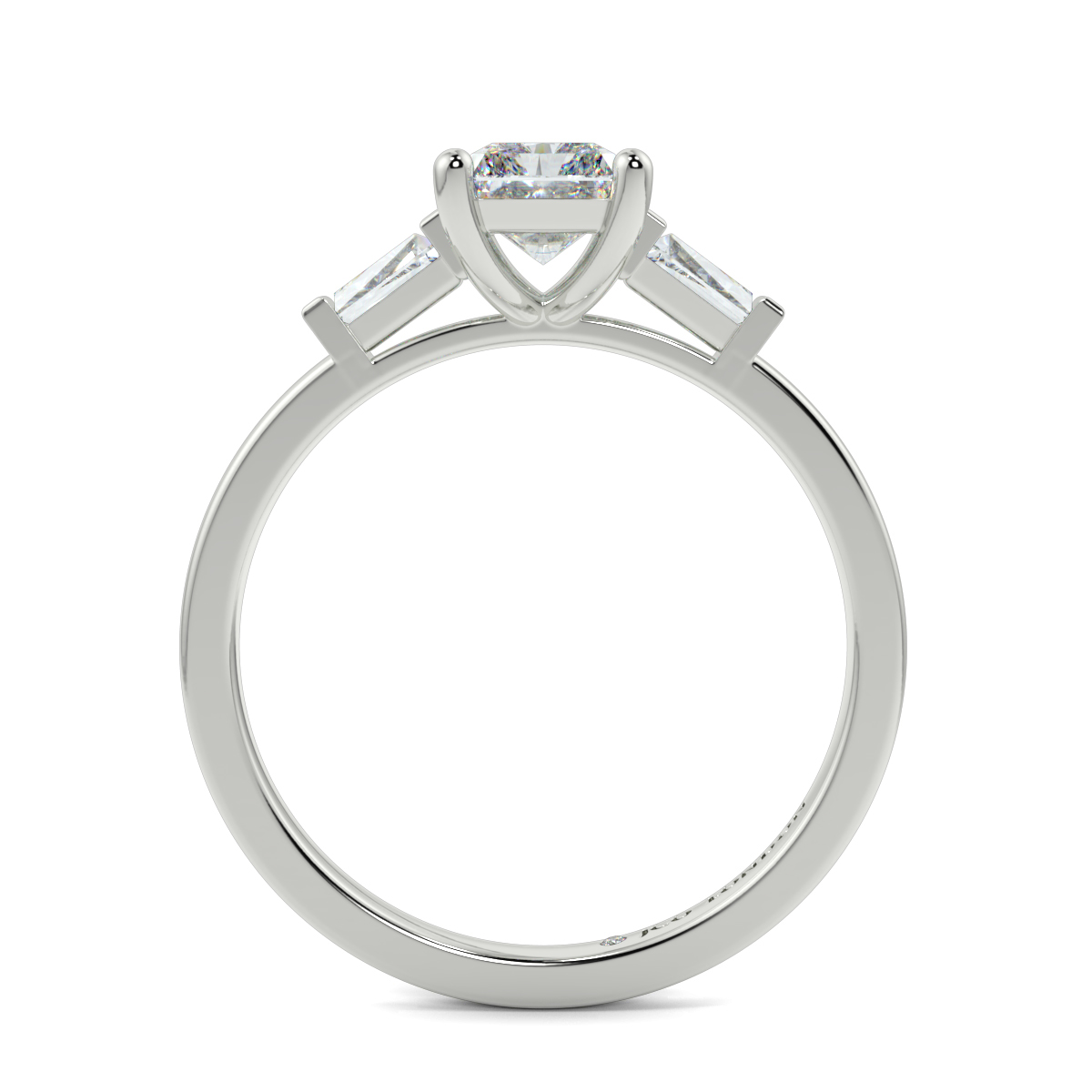 Emerald Three Stone Engagement Rings