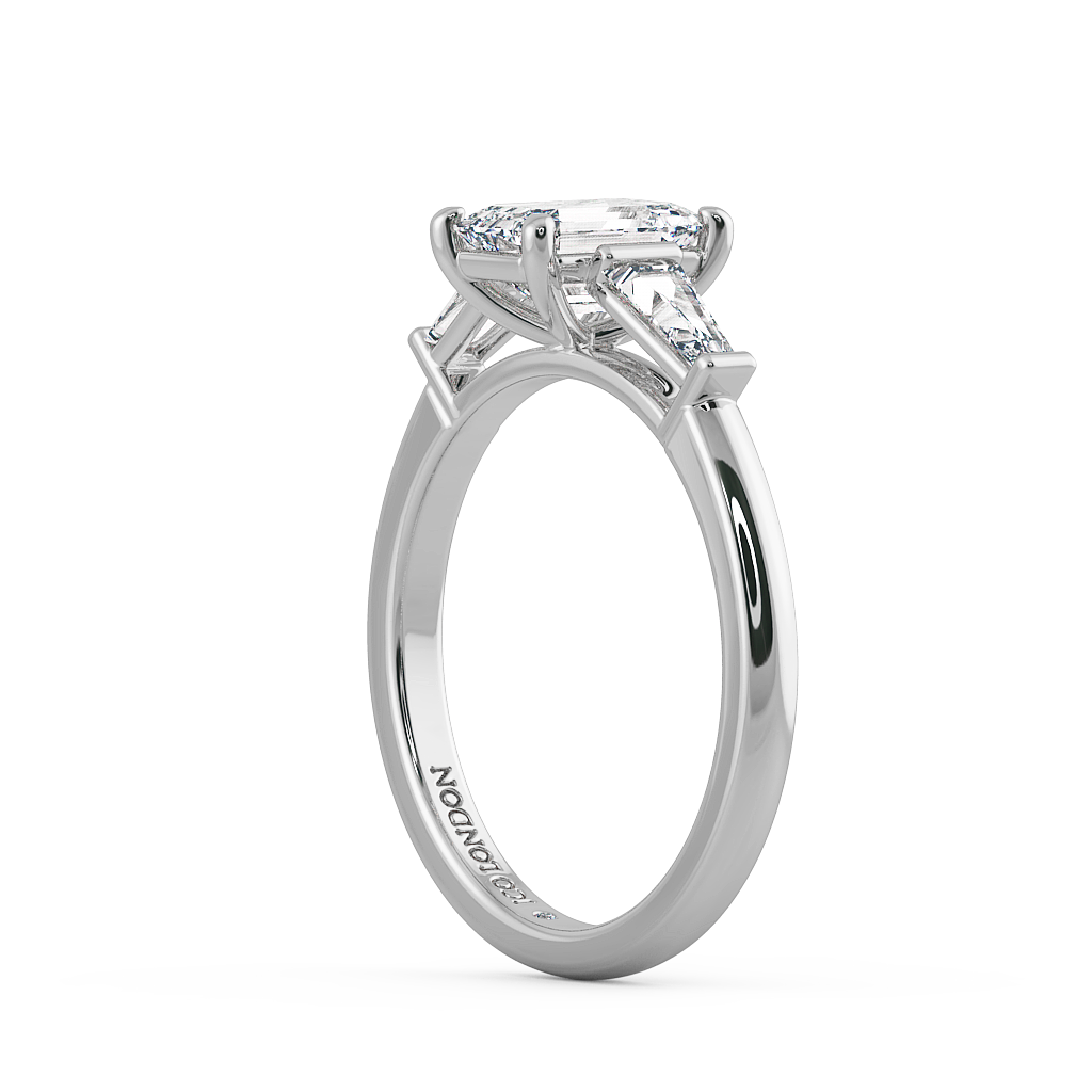 Radiant Three Stone Engagement Rings