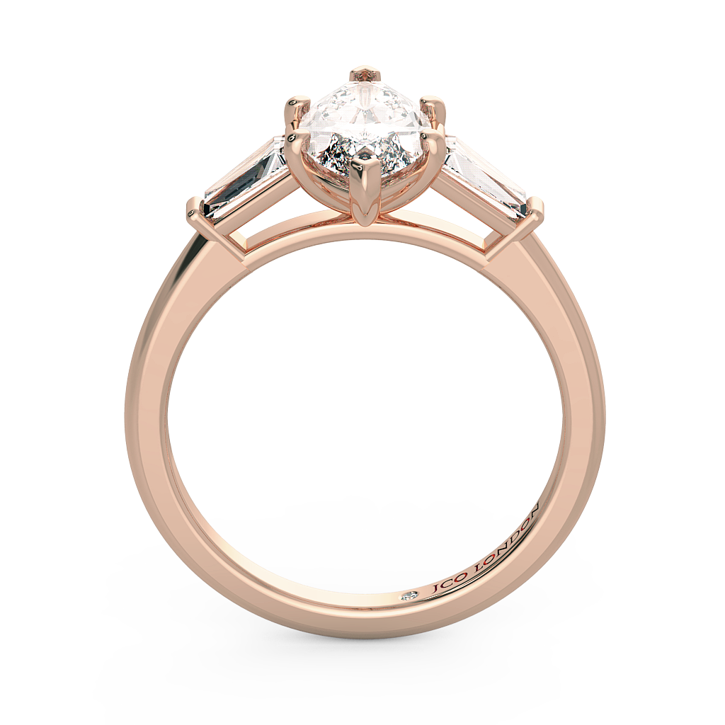 Marquise Three Stone Engagement Rings