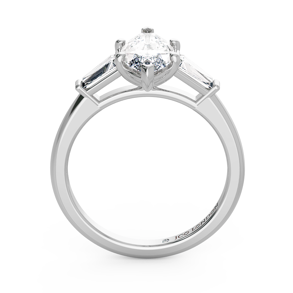 Marquise Three Stone Engagement Rings