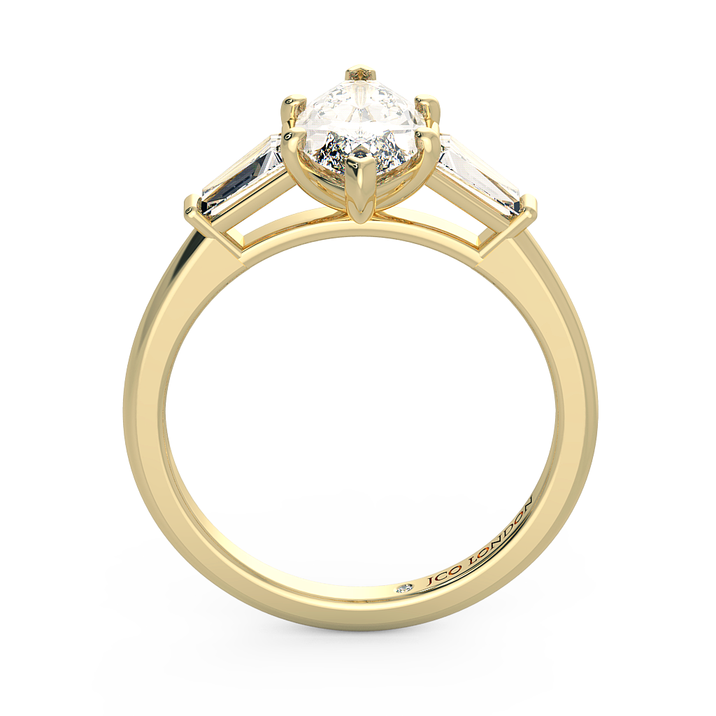 Marquise Three Stone Engagement Rings