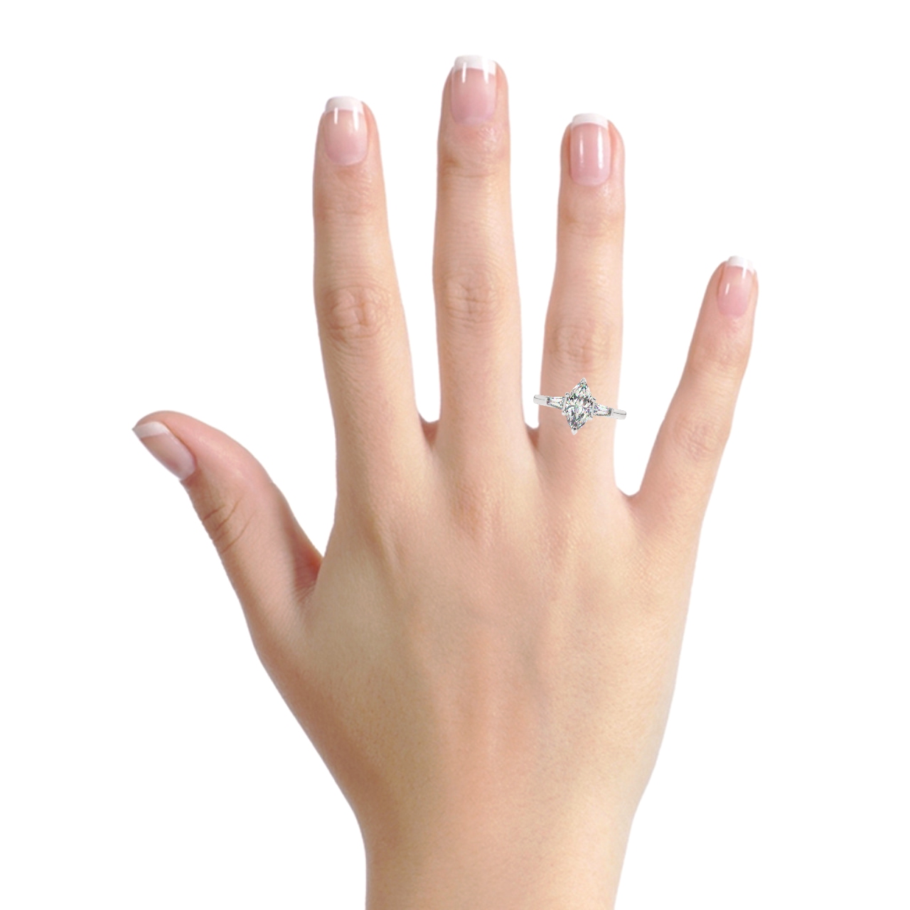 Marquise Three Stone Engagement Rings