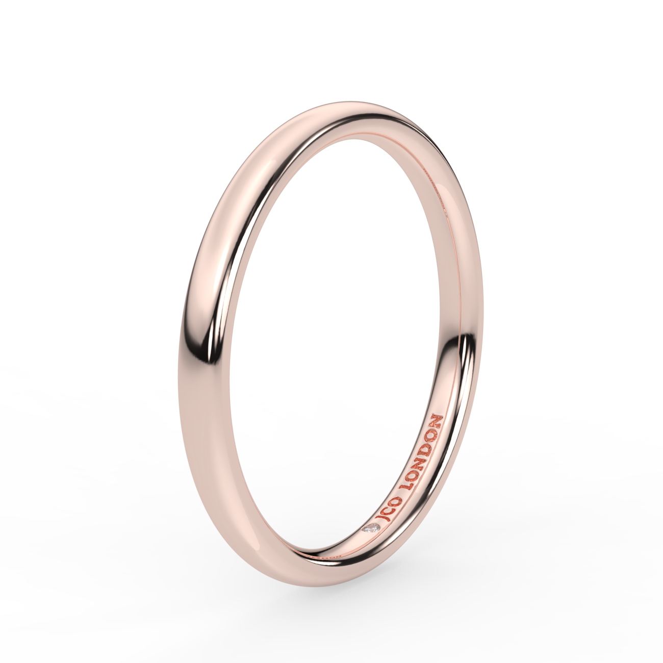Shallow Court Plain Wedding Band
