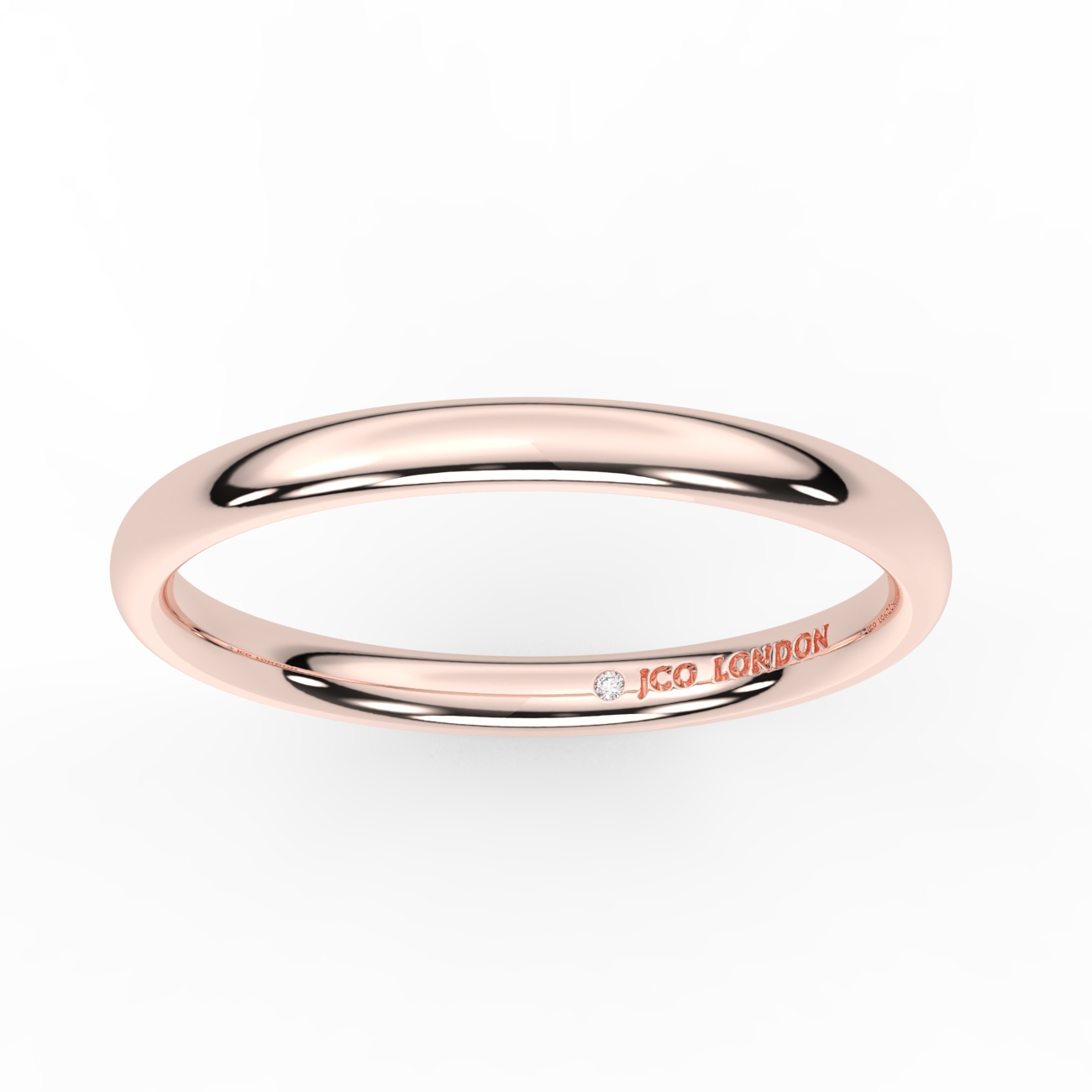 Shallow Court Plain Wedding Band